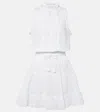 Poupette St Barth Minikleid Clara Aus Baumwolle In Weiss