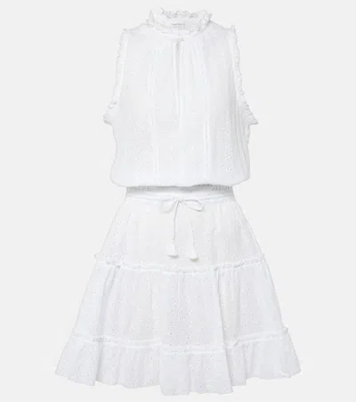 Poupette St Barth Minikleid Clara Aus Baumwolle In Weiss