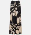 Poupette St Barth Clea Printed High-rise Wide-leg Pants In Multi