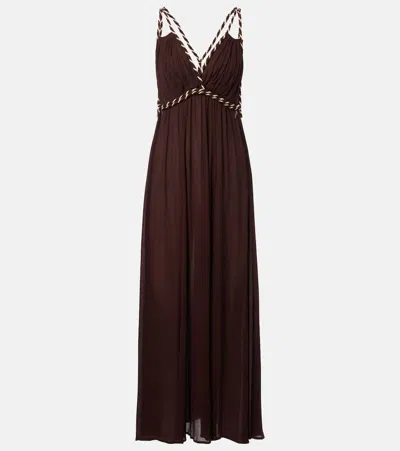 Poupette St Barth Collette Open-back Maxi Dress