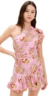 Poupette St Barth Corinne Mini Dress Pink Karibia In Multi