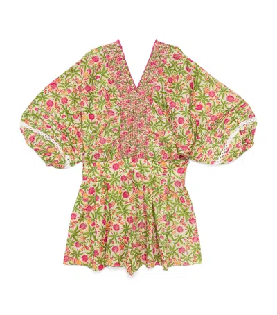 POUPETTE ST BARTH COTTON FLORAL CHANTAL PLAYSUIT