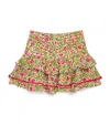 Poupette St Barth Cotton Printed Alizee Skirt In Pink