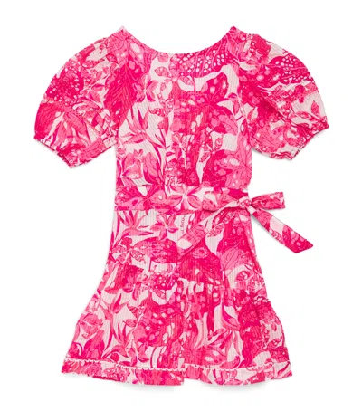 Poupette St Barth Kids' Cotton Printed Chantal Dress In Pink