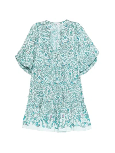 Poupette St Barth Cruz Mini Dress In Green