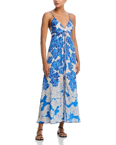 Poupette St Barth Denise Maxi Dress In Blue