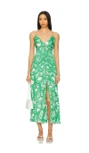 Poupette St Barth Nava Maxi Dress In Green
