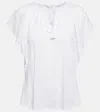 Poupette St Barth Elsa Ruffle-trimmed Top In White