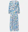 Poupette St Barth Emily Floral Maxi Dress In Blue