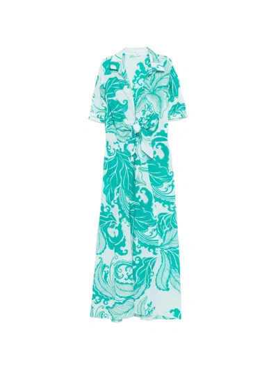 Poupette St Barth Eren Maxi Dress In Green