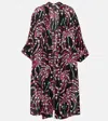 Poupette St Barth Erica Printed Robe In Black
