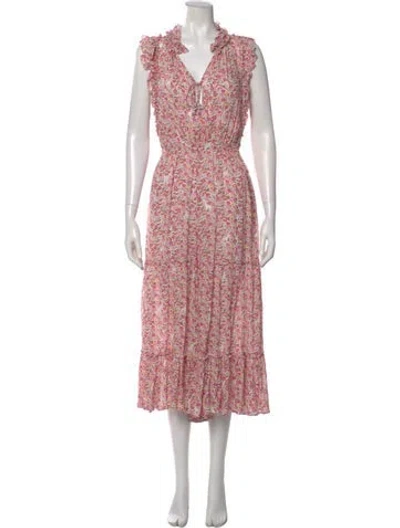 Pre-owned Poupette St Barth Floral Print Jumpsuit In Multi