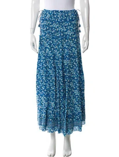 Pre-owned Poupette St Barth Floral Print Midi Length Skirt In Multi