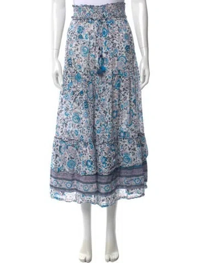 Pre-owned Poupette St Barth Floral Print Midi Length Skirt In Multi