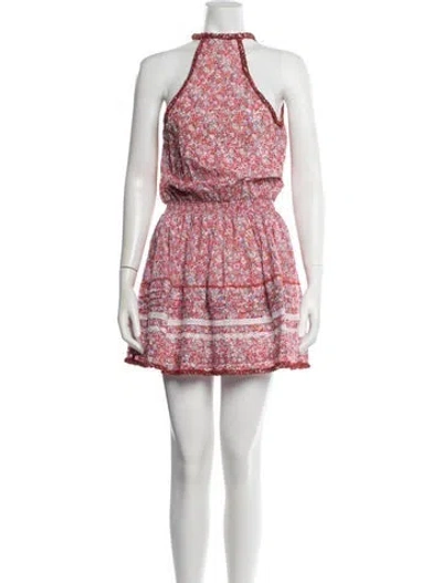Pre-owned Poupette St Barth Floral Print Mini Dress