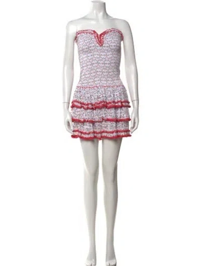 Pre-owned Poupette St Barth Floral Print Mini Dress In Multi