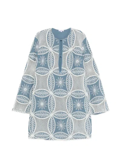 Poupette St Barth Gia Mini Dress In Blue