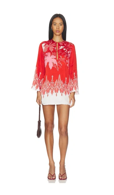 Poupette St Barth Gia Mini Dress In Red