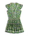 Poupette St Barth Girls' Anais Mini Dress - Little Kid, Big Kid In Blue Honolulu