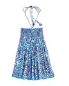 Poupette St Barth Girls' Cycas Smocked Mini Dress - Little Kid, Big Kid In Blue Wings