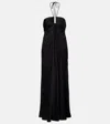Poupette St Barth Halterneck Maxi Dress In Black