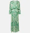 Poupette St Barth Ilona Printed Maxi Dress In Green