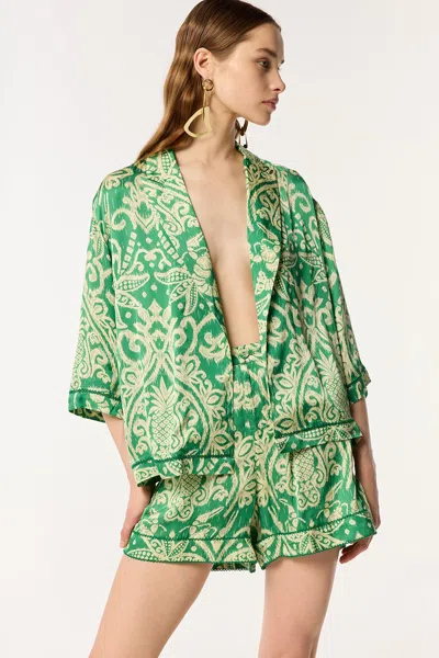 Poupette St Barth Jacket Clea In Green