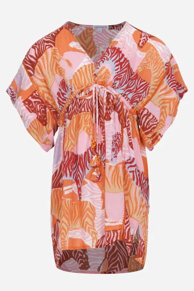 Poupette St Barth Kaftan Amaya For Girls In Multi