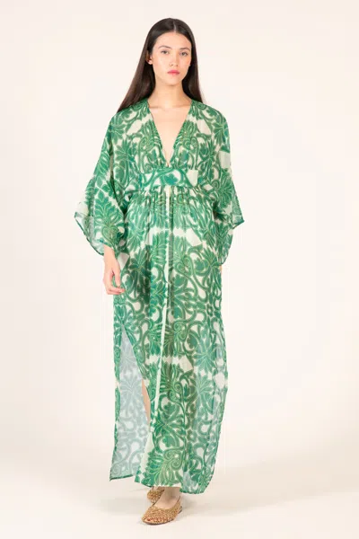 Poupette St Barth Kaftan Sol In Green