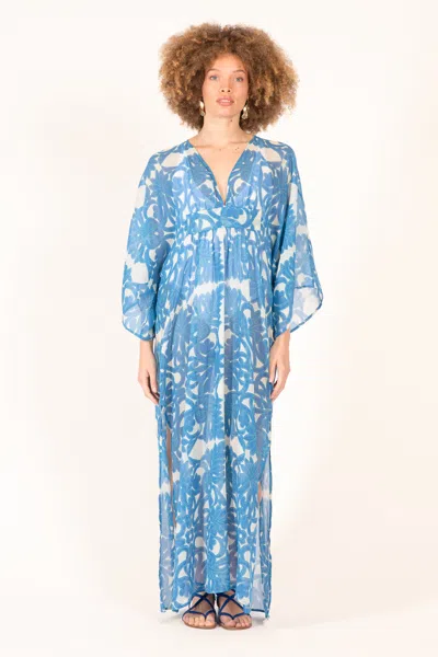Poupette St Barth Kaftan Sol In Blue