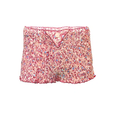POUPETTE ST BARTH KIDS V SHORTS PINK JE T'AIME