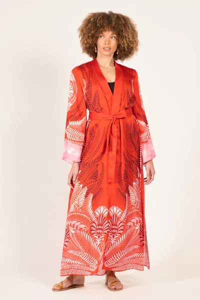 Poupette St Barth Kimono Lea In Red