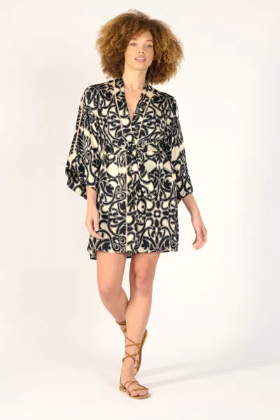 Poupette St Barth Kimono Luna In Black