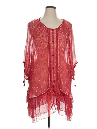 Pre-owned Poupette St Barth Kimono In Red