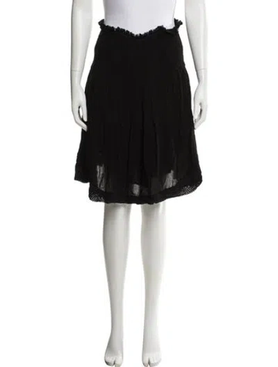 Pre-owned Poupette St Barth Knee-length Skirt In Black