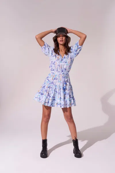 Poupette St Barth Ladies Floral Puff Sleeve Mini Dress