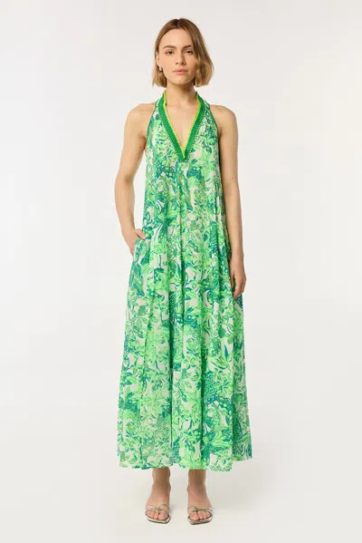 Poupette St Barth Langes Kleid Nava In Green