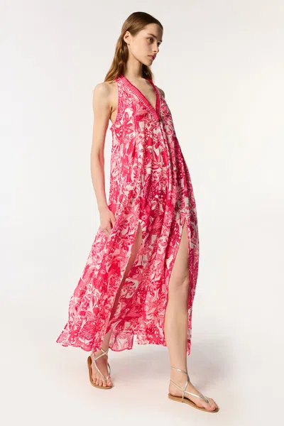 Poupette St Barth Langes Kleid Nava In Pink