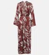 Poupette St Barth Lea Printed Beach Cover-up In Brown