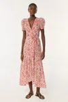 Poupette St Barth Long Dress Baba In Pink Victorian