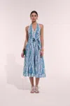 Poupette St Barth Long Dress Beth In Blue
