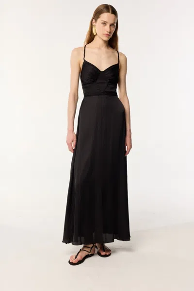 Poupette St Barth Long Dress Cara In Black