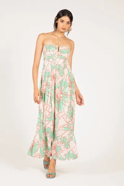 Poupette St Barth Long Dress Carla In Multi