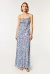 Poupette St Barth Carla Maxi Dress In Blue