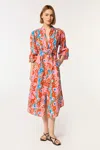 Poupette St Barth Long Dress Cathy In Red
