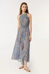 Poupette St Barth Langes Kleid Clea In Blue