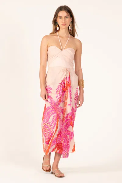 Poupette St Barth Long Dress Collina In Multi