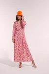 Poupette St Barth Ilona Floral Wrap Maxi Dress In Multi