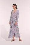 Poupette St Barth Long Dress Ilona In Blue