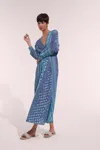Poupette St Barth Long Dress Ilona In Blue